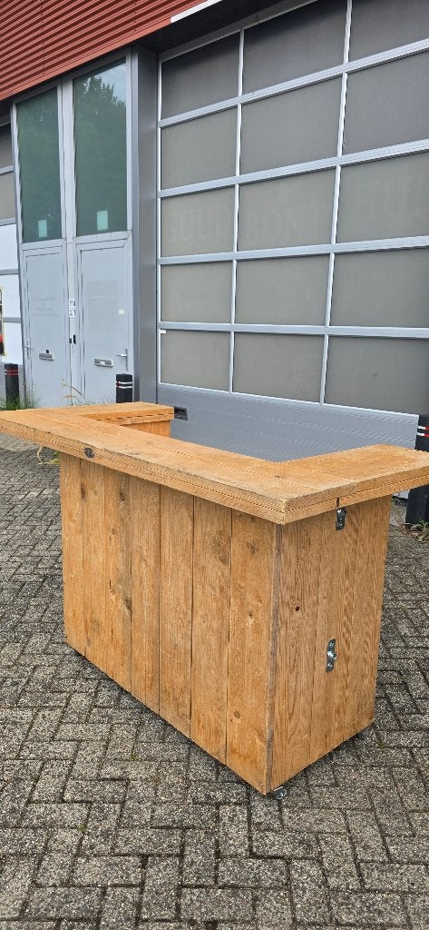 Houten bier bar, Ophalen, Gebruikt