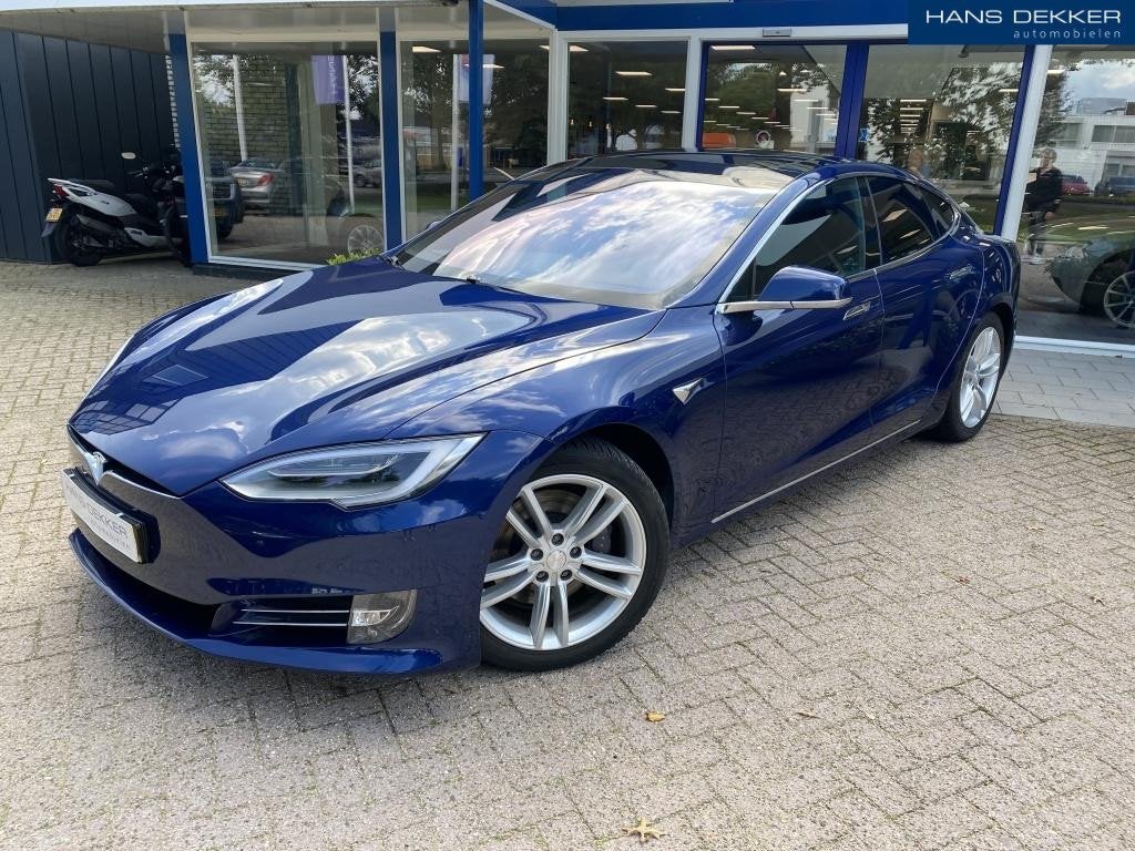 Tesla Model S 75D Premium Interieur I Luchtvering I Panorama, Auto's, Tesla, Stof, Gebruikt, Zwart, Lichtsensor