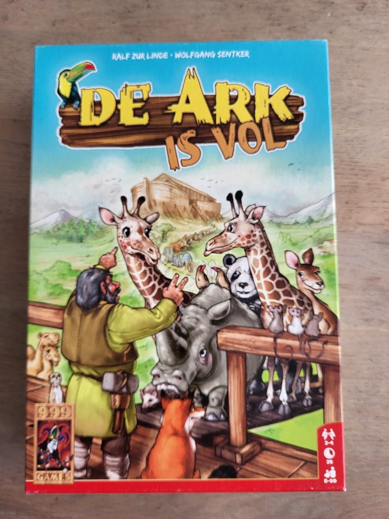 De Ark is Vol - Leuk familiespel van 999 Games, Hobby en Vrije tijd, Een of twee spelers, Ophalen of Verzenden, Gebruikt, 999 Games