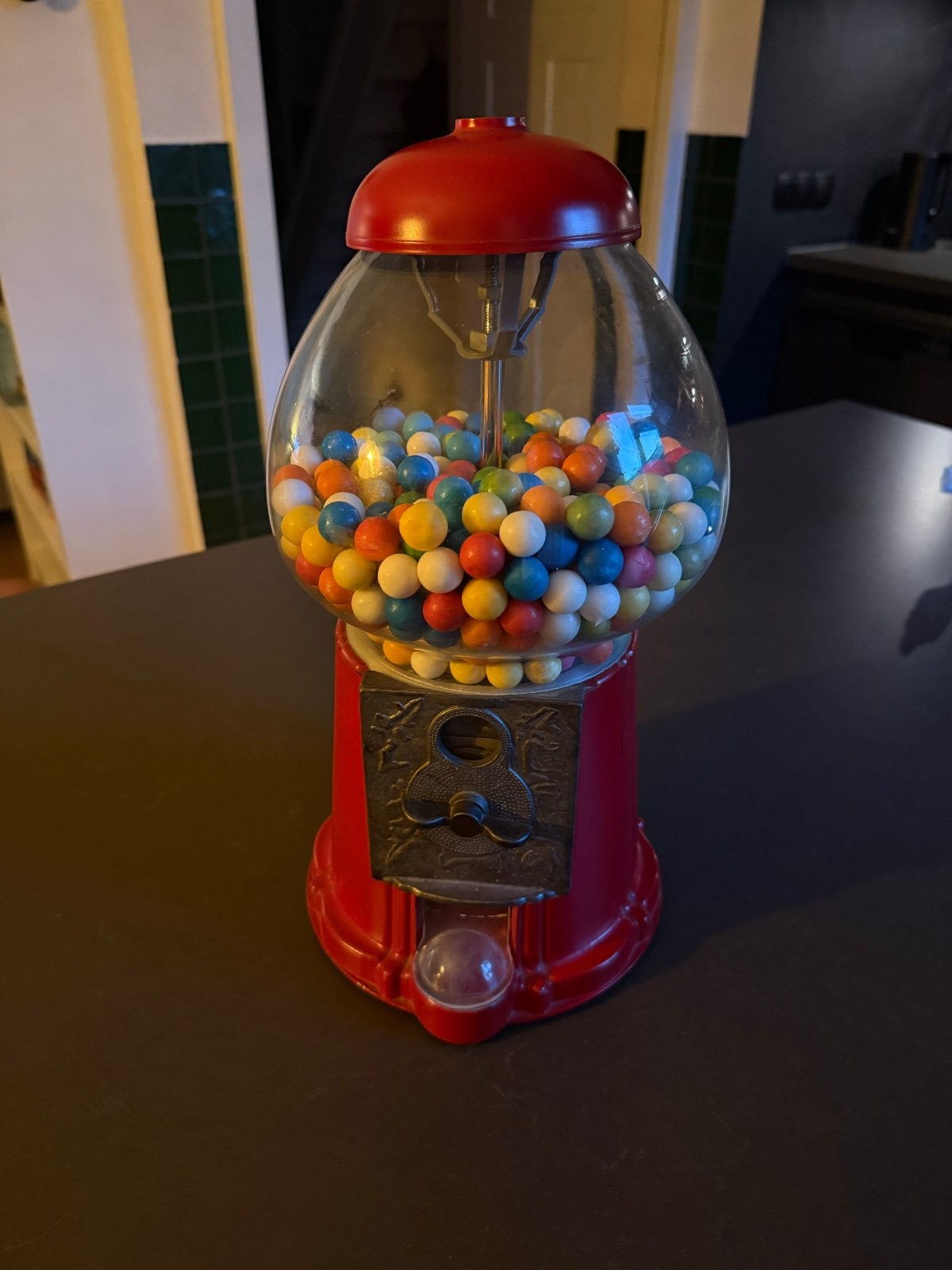 Vintage kauwgomballen machine - Werkt nog!, Ophalen, Gebruikt