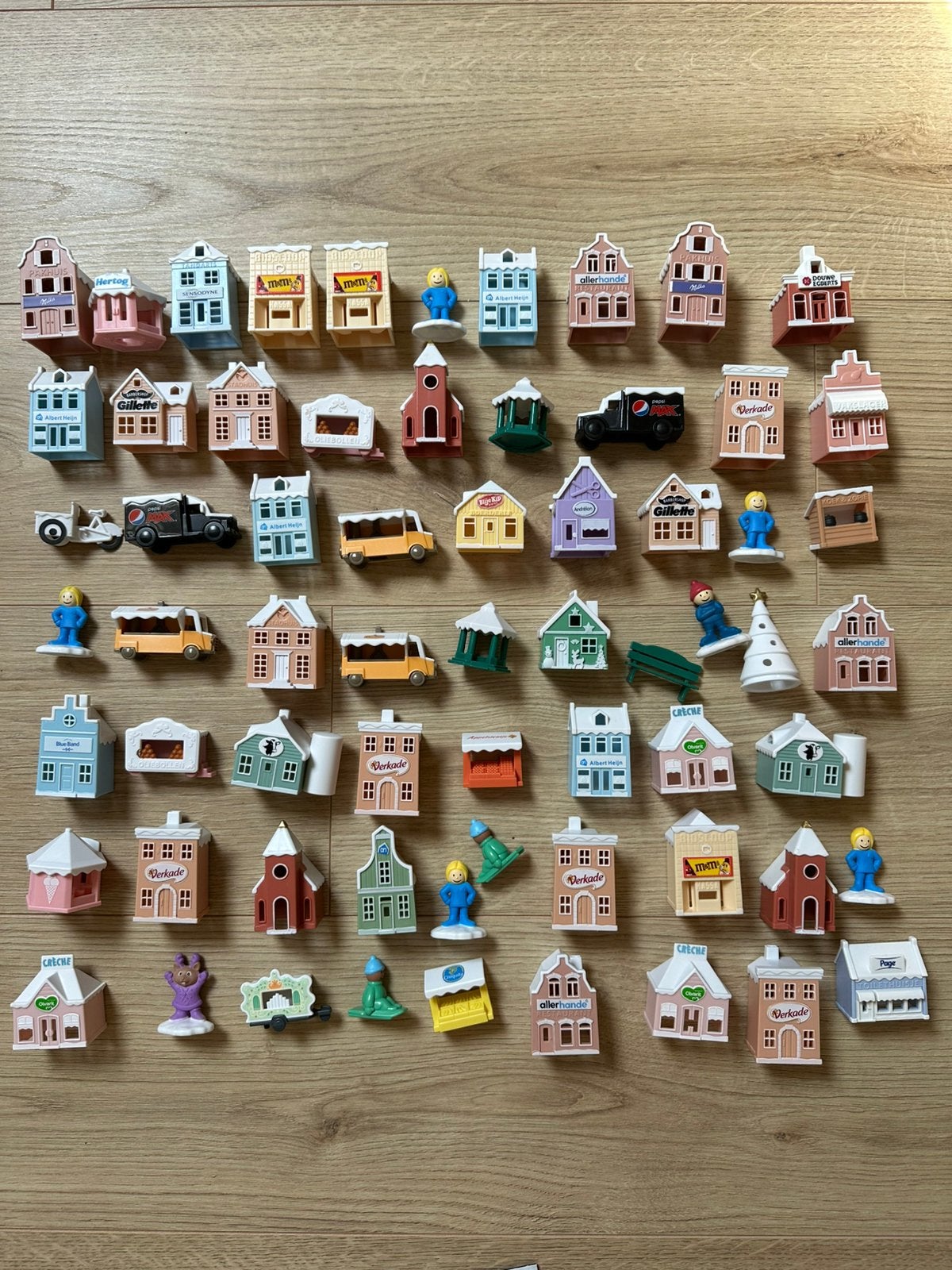 Albert Heijn kerstdorp - complete set incl. bord, Albert Heijn, Ophalen of Verzenden