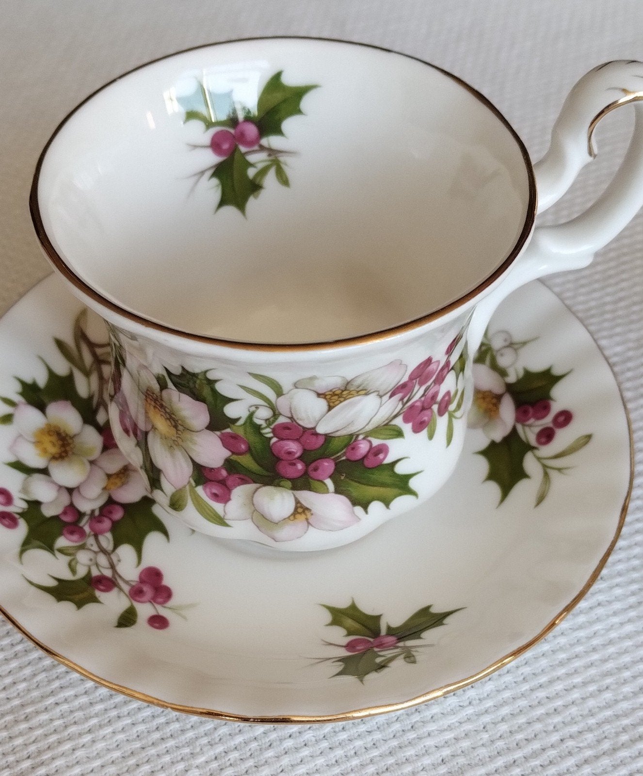 Royal Albert Wintergarden koffiekop en schotel, Ophalen, Klassiek, Zo goed als nieuw, Kop(pen) en/of Schotel(s)