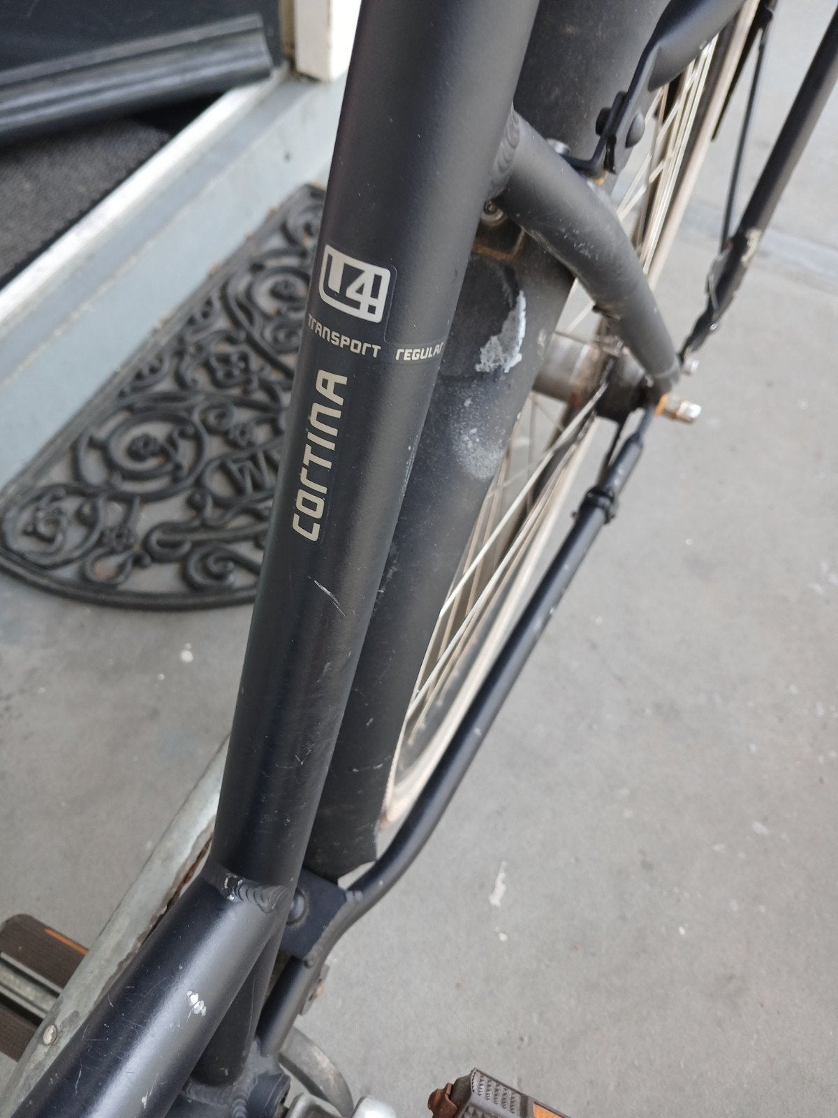 cortina dames fiets transport, Ophalen