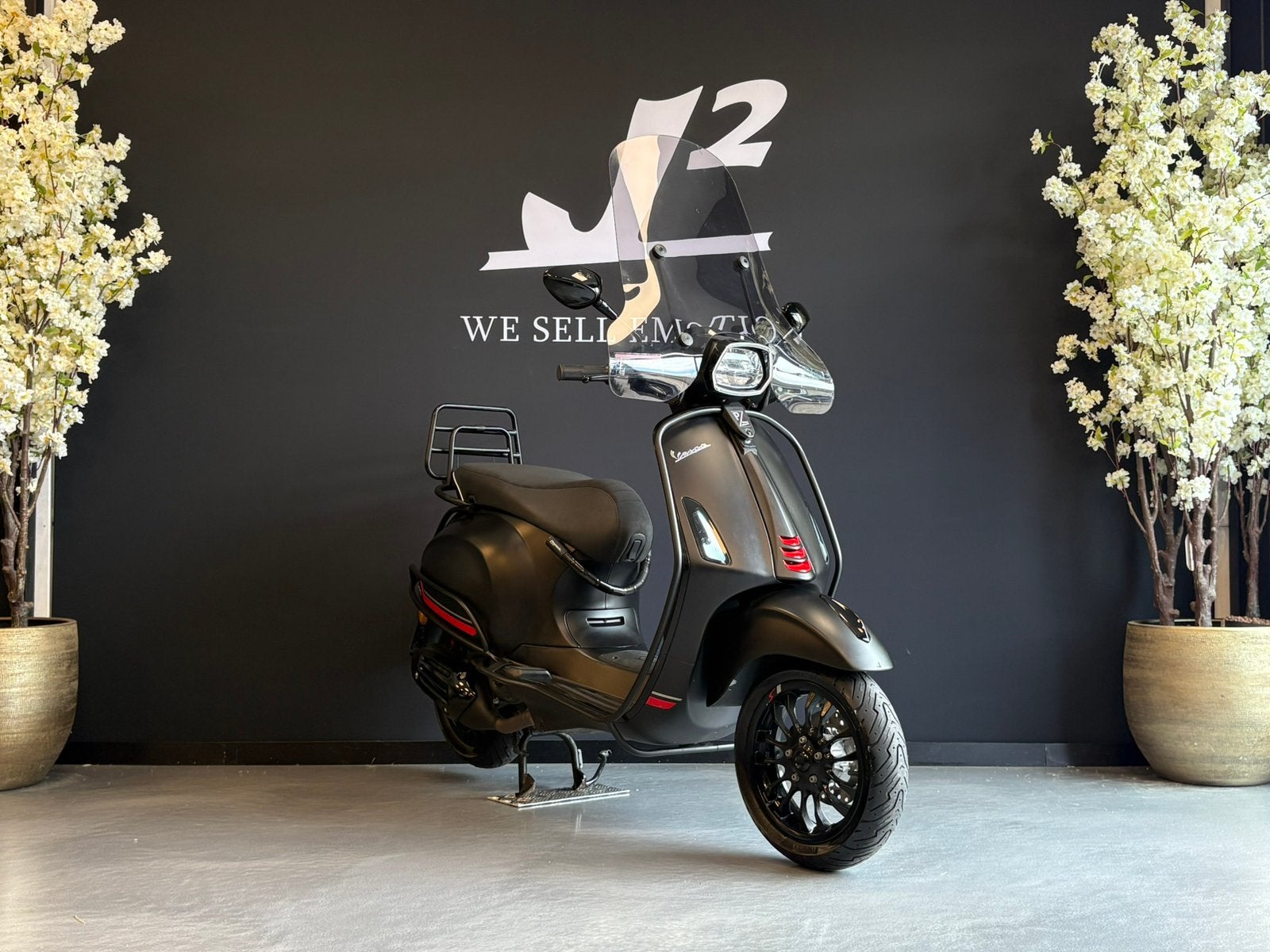 Vespa Sprint | Mat Zwart | Snor | 2021 | 3140 km | 1 eig, Overige modellen, ., Ophalen of Verzenden, Zo goed als nieuw