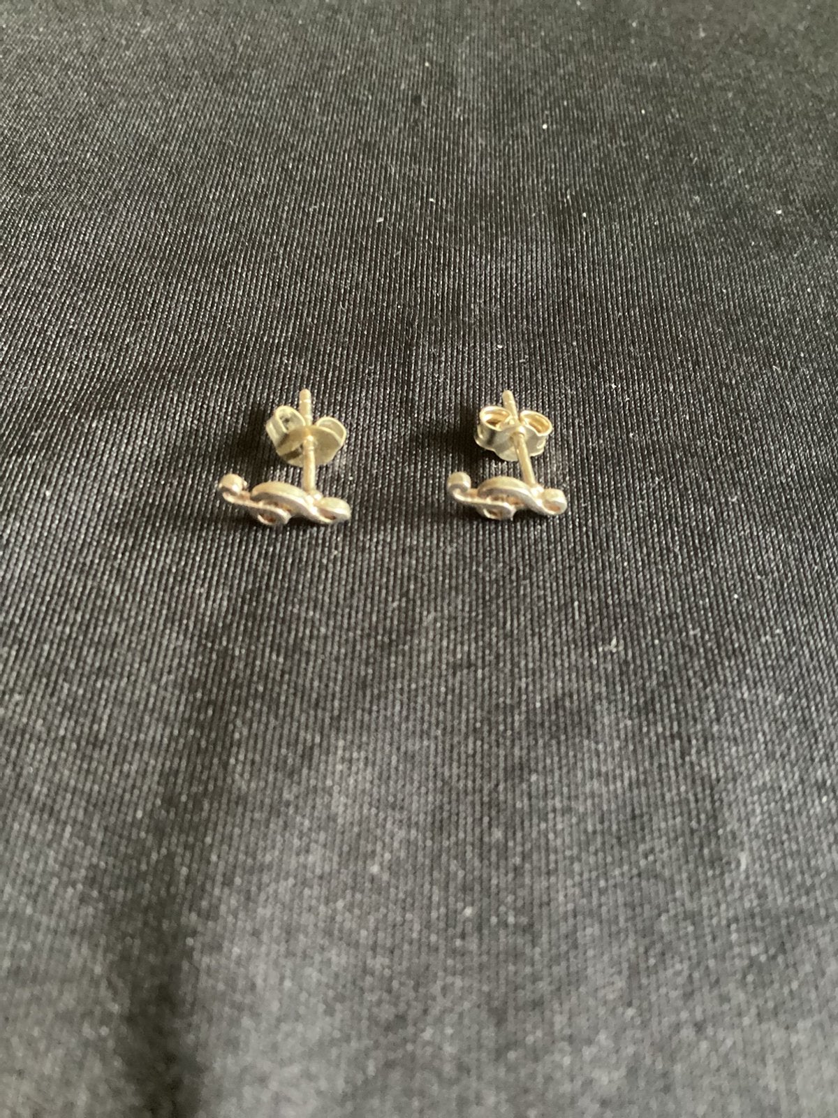 Zilveren oorbellen , muzieksleutel, Sieraden, Tassen en Uiterlijk, Ophalen of Verzenden, Zo goed als nieuw, Zilver