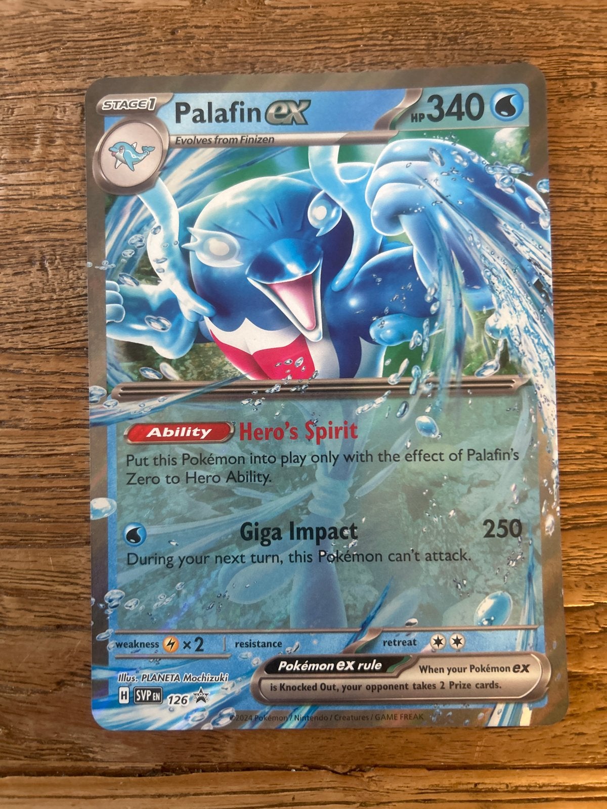 Palafin ex 126/197 Pokémon kaart, Hobby en Vrije tijd, Ophalen of Verzenden, Zo goed als nieuw, Losse kaart