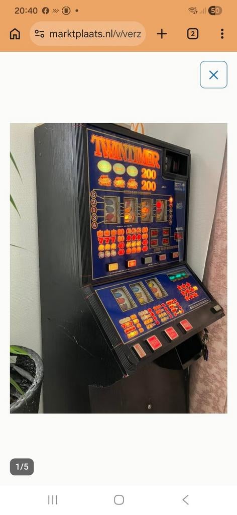Twintimer niet werkend.verder compleet, Verzamelen, Automaten | Gokkasten en Fruitautomaten, Ophalen of Verzenden, Gebruikt