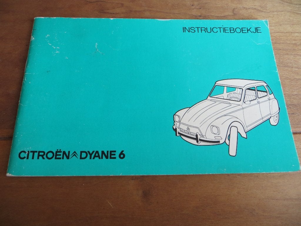 Instructieboek Citroen Dyane 6 1976, mooie staat!, Ophalen of Verzenden
