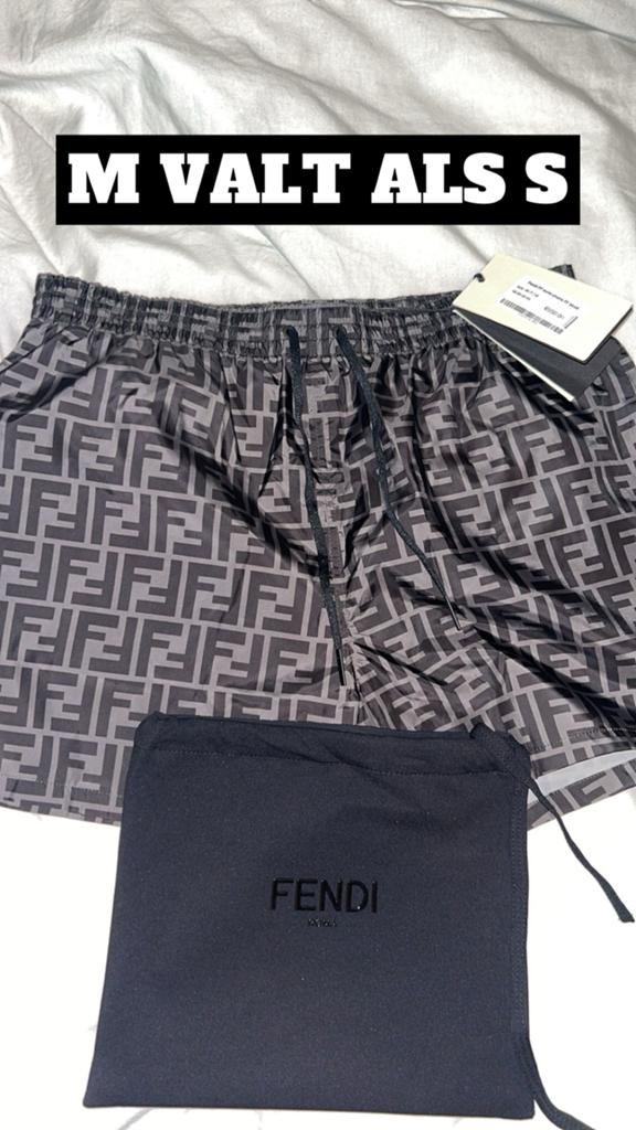 Fendi Zwembroek Zwart (MAAT M VALT ALS S), Ophalen, Zwart
