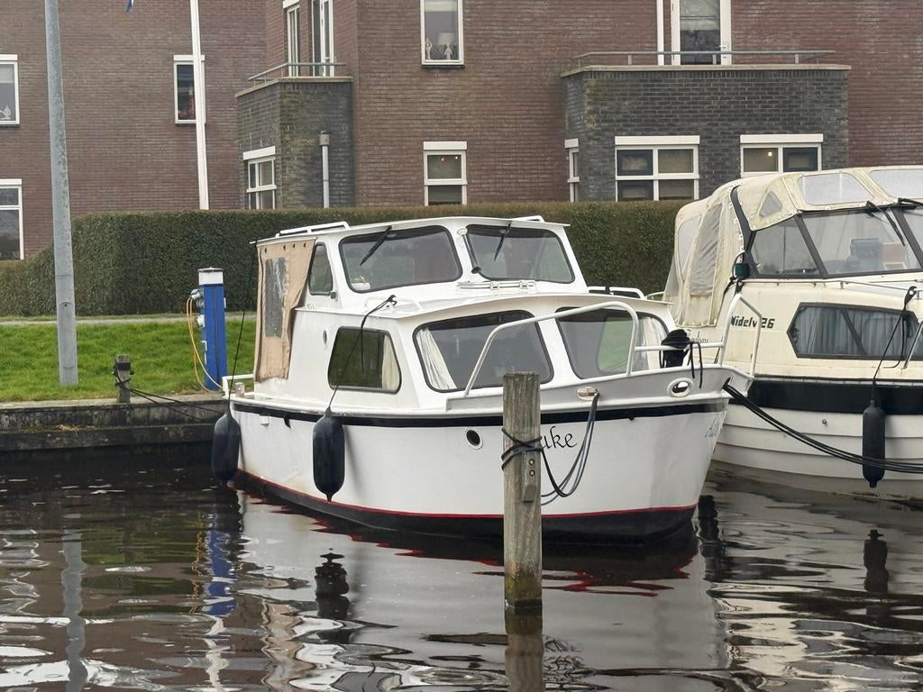 Motorboot  kruiser 7,8m  met albin 4 cilinder 40 pk, Ophalen, Gebruikt, Staal, Binnenboordmotor