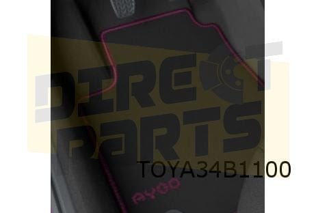 Toyota Aygo (B40) mattenset (4x) 'velours' (Reddish Purple), -, -, Nieuw, Ophalen of Verzenden