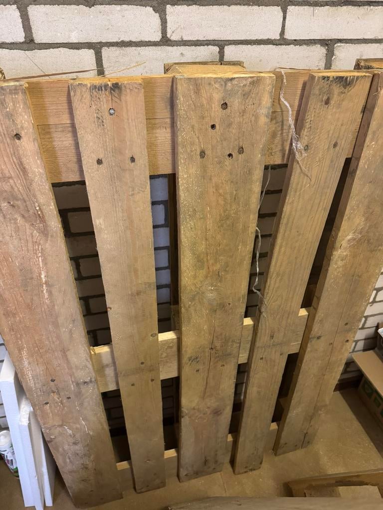 2 houten pallets af te halen in Nunspeet, Ophalen, Zo goed als nieuw, Pallet, Minder dan 200 cm