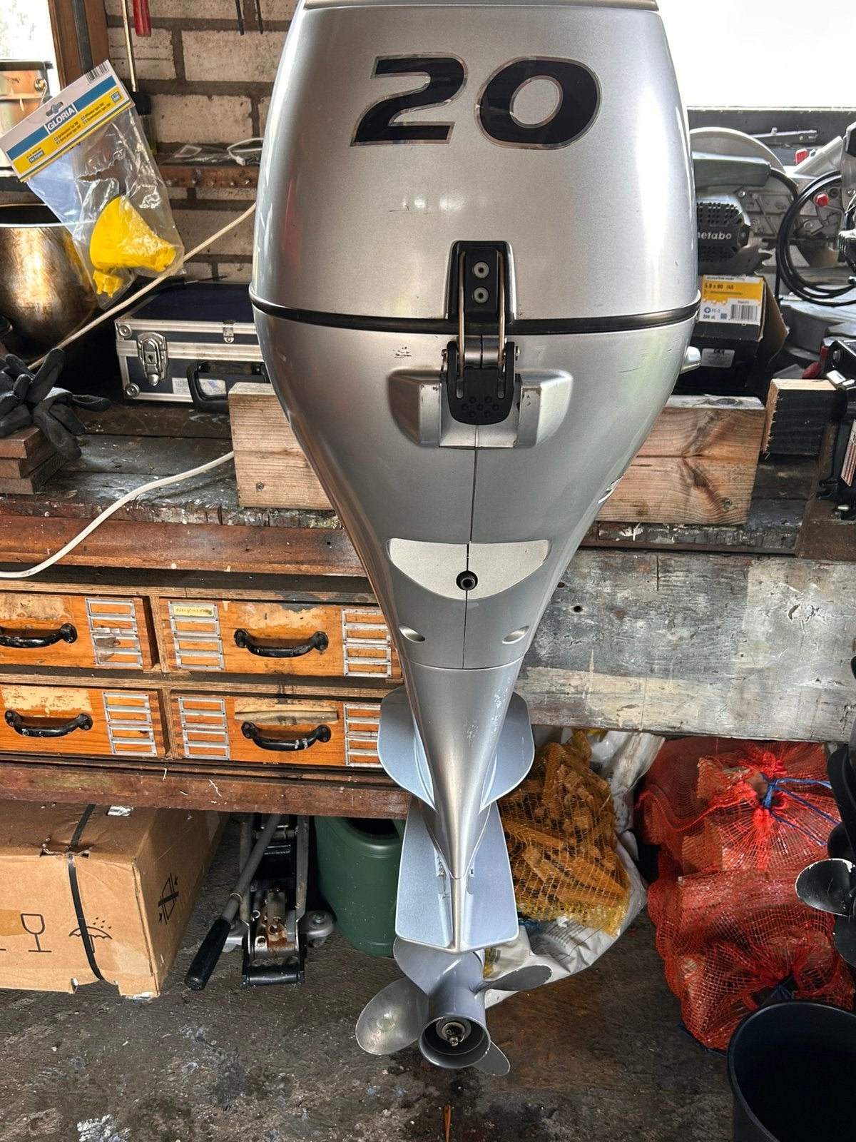 Honda BF20 Buitenboordmotor - Krachtig en Betrouwbaar, Ophalen, 10 tot 30 pk, Gebruikt, Viertaktmotor