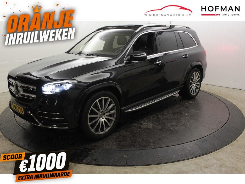 Mercedes-Benz GLS 580 4MATIC AMG Premium EL Trekhaak 7 Pers, Gebruikt, Met garantie (alle), 7 stoelen, Zwart