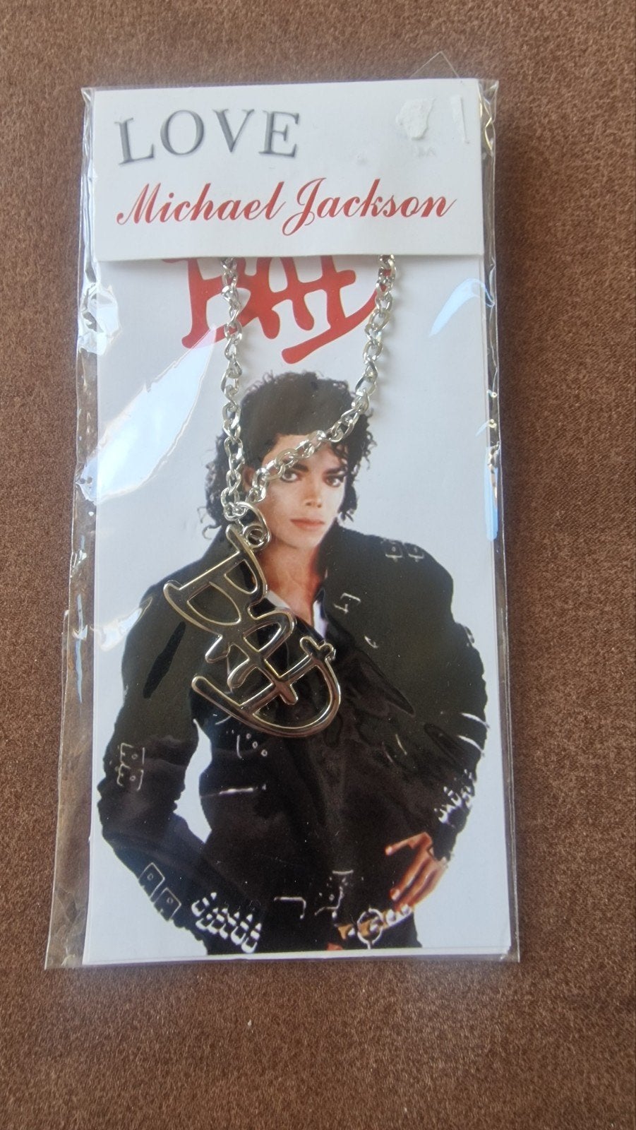 Michael Jackson BAD ketting met hanger, Verzenden, Nieuw