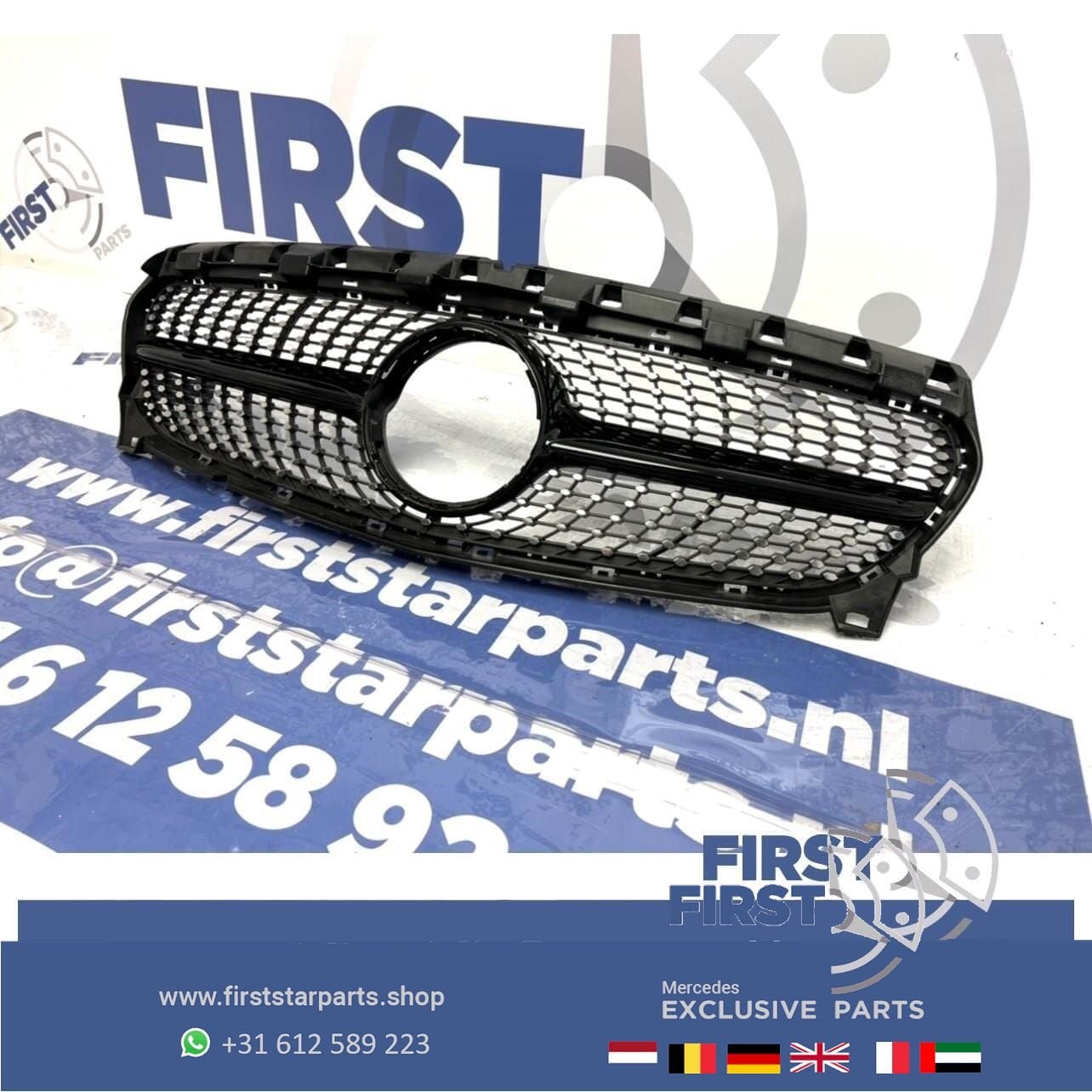 W117 C117 X117 CLA DIAMOND GRIL Mercedes A1178881160 Origine, Gebruikt, -, Ophalen of Verzenden, -