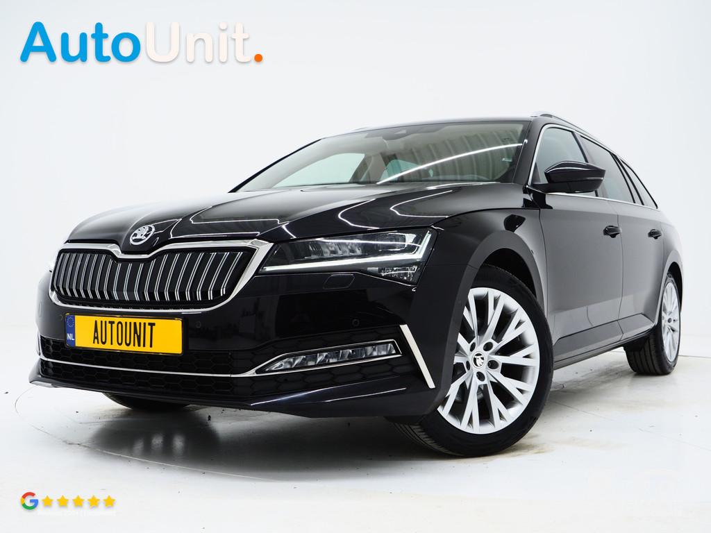 Skoda Superb Combi 1.4 TSI iV 218PK Style | Leder/Alcantara, Auto's, Skoda, Bedrijf, Te koop, Superb, ABS, Achteruitrijcamera
