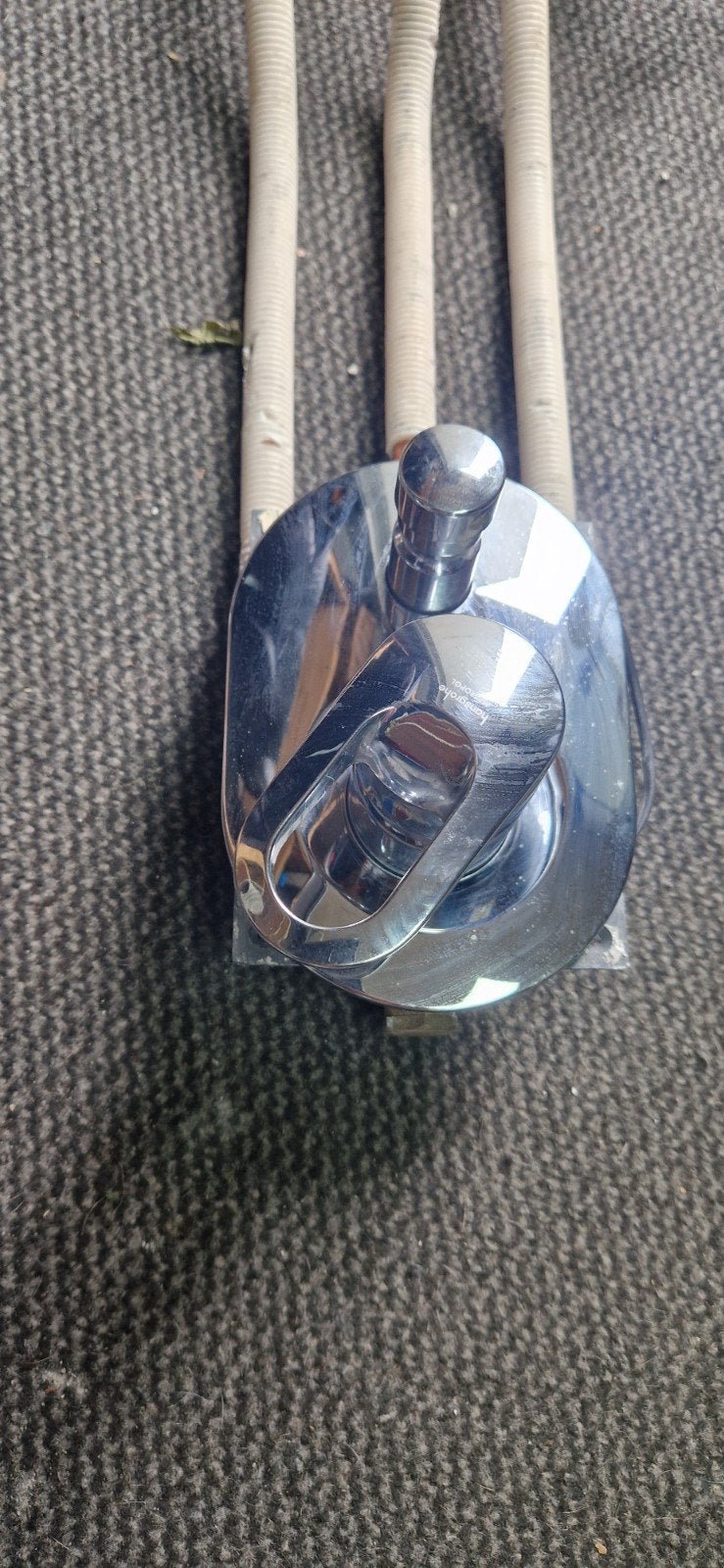 Hans Grohe badkraan met aansluitstukken, Ophalen of Verzenden, Zo goed als nieuw, Chroom, Kraan