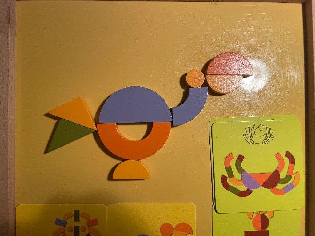Nature & Découvertes Montessori Magnetisch Vormenspel, Ophalen of Verzenden, Zo goed als nieuw, Bouwen