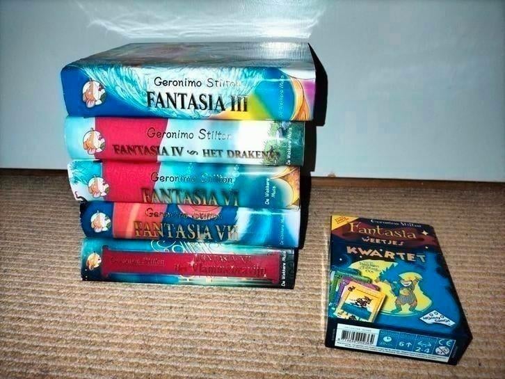 Fantasia 3,4, 6,7,12 + kwartet Geronimo Stilton, samen €15,-, Ophalen of Verzenden, Gelezen, Geronimo Stilton
