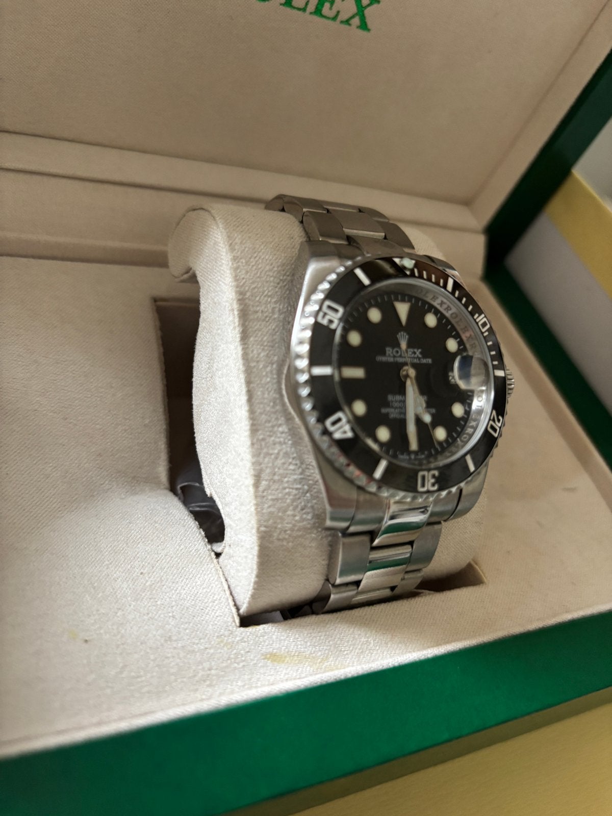 Horloge met date, Ophalen of Verzenden, Zo goed als nieuw, Staal, Rolex