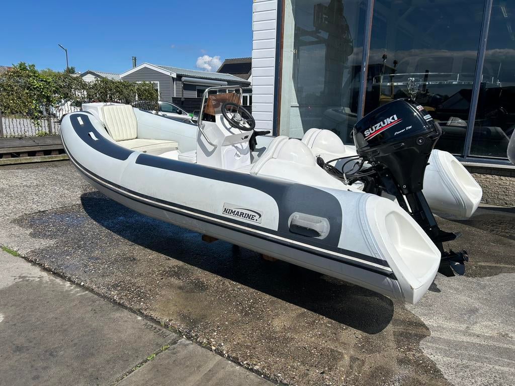 Nette Nimarine MX 410 Rib + Suzuki DF 20ATL, Watersport en Boten, Rubberboten, Gebruikt, 4 m, Pomp, Nimarine