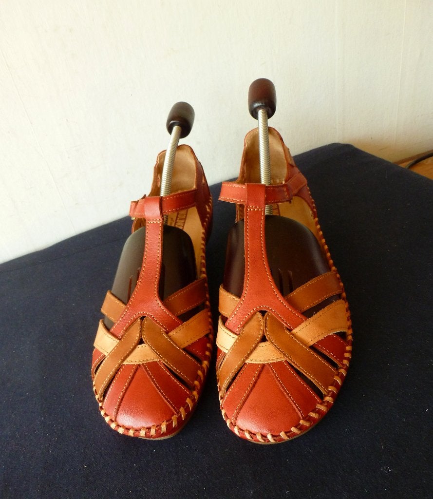Pikolinos, nieuwe rood leren dames sandalen, maat 42, Verzenden, Nieuw, Sandalen of Muiltjes, Pikolinos