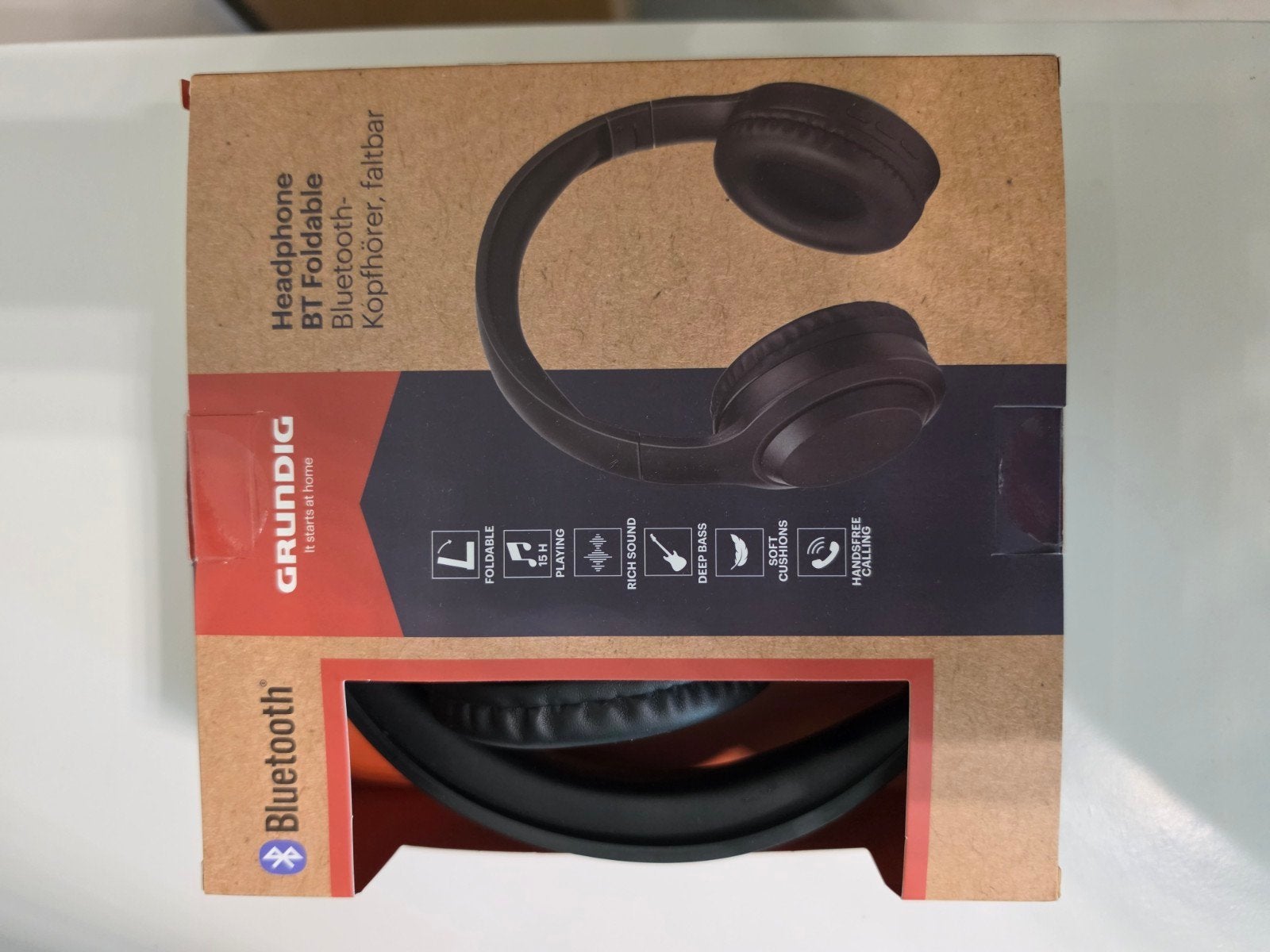 Grundig Bluetooth Koptelefoon - Opvouwbaar - Zwart, Overige merken, Nieuw, On-ear, Ophalen of Verzenden