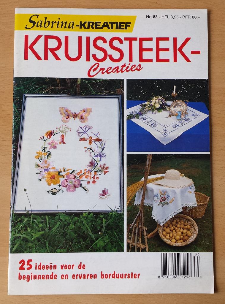 Sabrina-Kreatief - Kruissteek Creaties - nr.83 - 1997, Patroon, Gebruikt, Ophalen of Verzenden, Handborduren