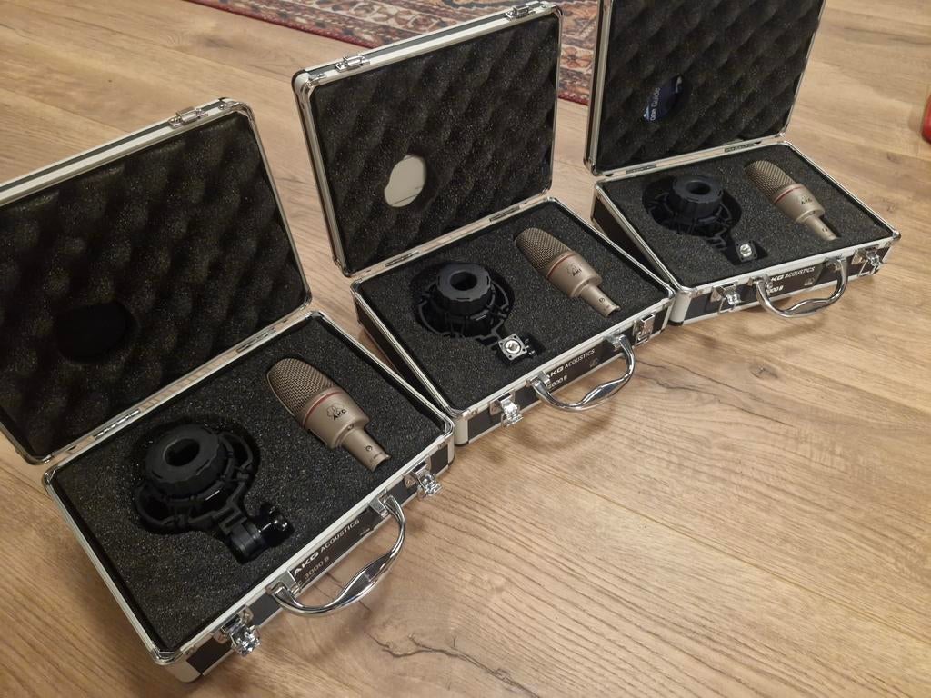 3 stuks Akg C3000B, Muziek en Instrumenten, Microfoons, Ophalen of Verzenden, Gebruikt