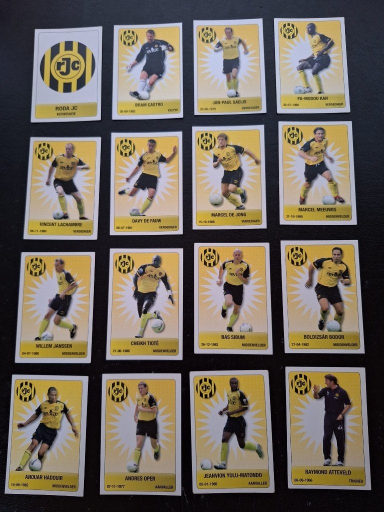 Complete set kaarten Roda JC 2007-08, Verzamelen, Sportartikelen en Voetbal, Ophalen of Verzenden, Zo goed als nieuw, Roda JC