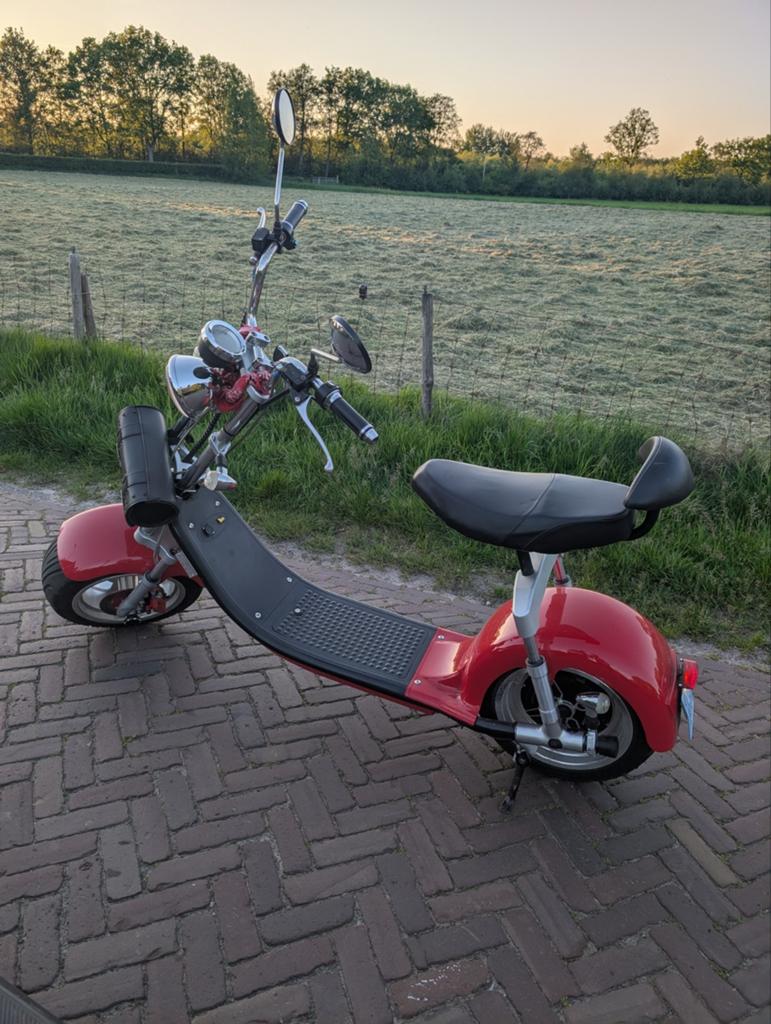 Unieke E-Chopper met gebruikerssporen, Fietsen en Brommers, Snorfietsen en Snorscooters, Ophalen, Gebruikt, Elektrisch, Overige merken
