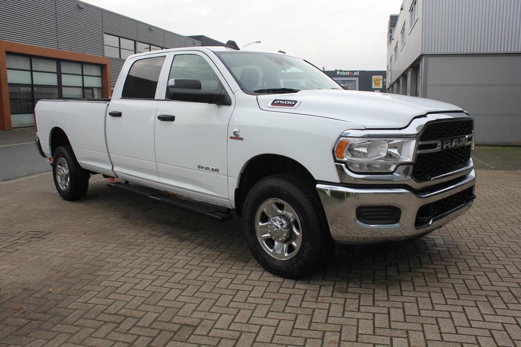 Ram RAM 2500 Cummins 6.7 Diesel Rijbewijs B Long Bed kan ook, Auto's, Gebruikt, 6700 cc, Wit, Leder