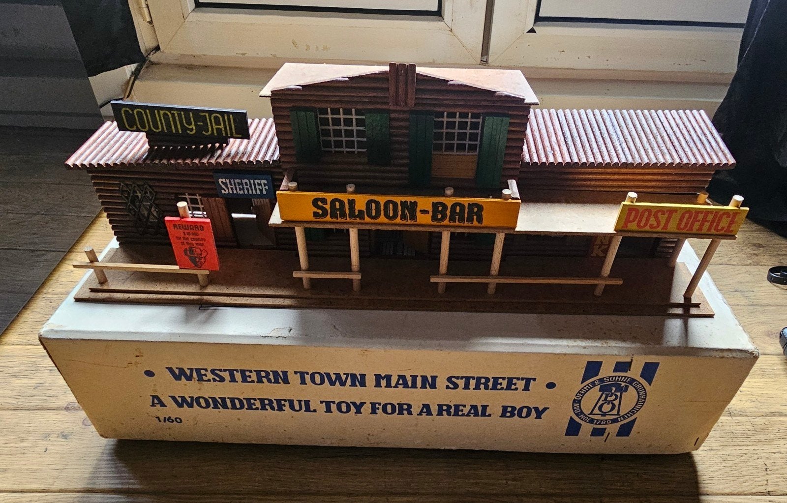 Compleet Houten Cowboy Dorp - Western Town Speelset, Ophalen, Zo goed als nieuw, Jongen of Meisje