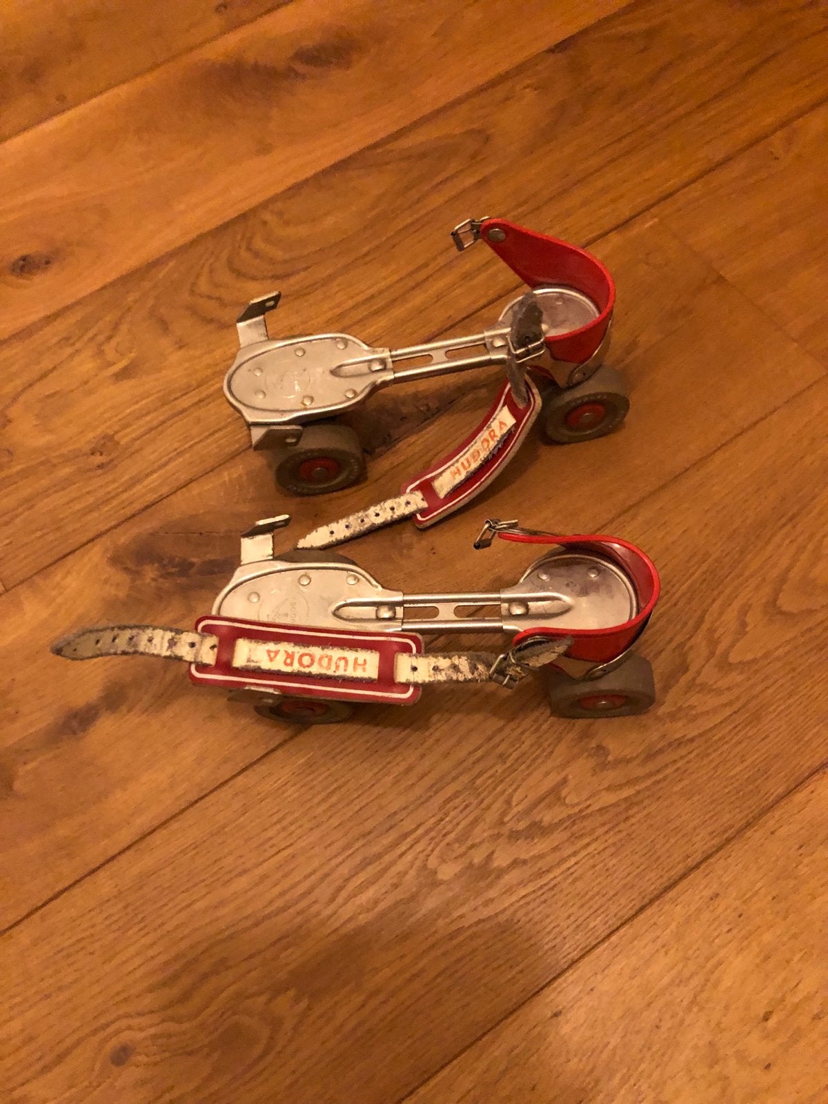 Vintage Hudora rolschaatsen - Verstelbaar, Ophalen of Verzenden, Verstelbaar, Gebruikt, Kinderen