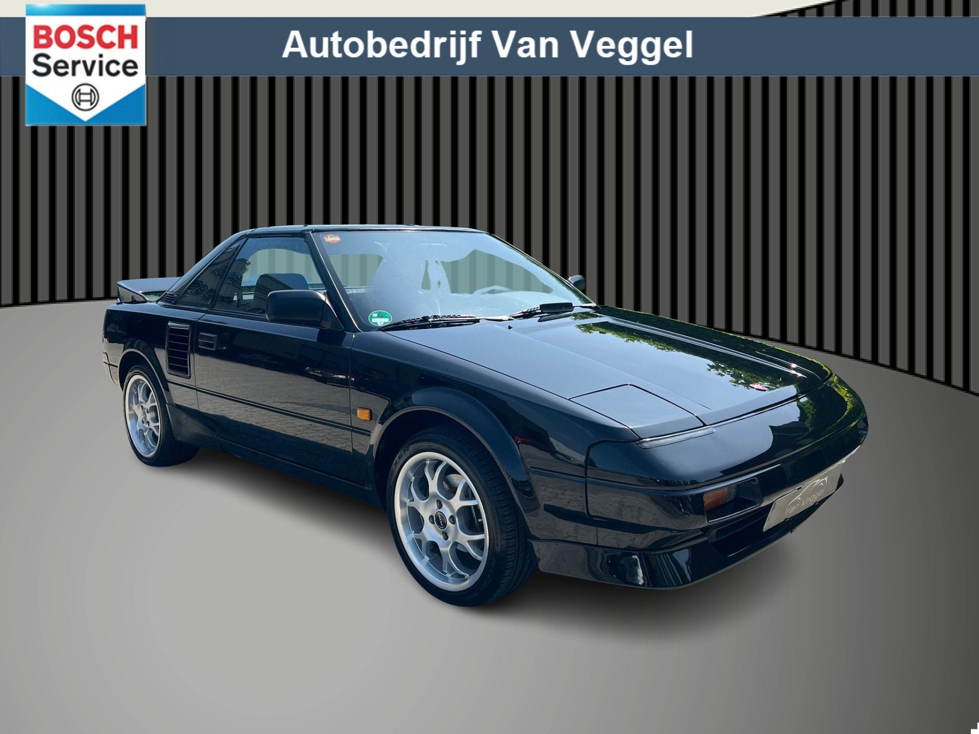 Toyota MR2 1.6 TC 16 targa, elek ramen, lmv (bj 1989), Zwart, Zwart, Bedrijf, Handgeschakeld