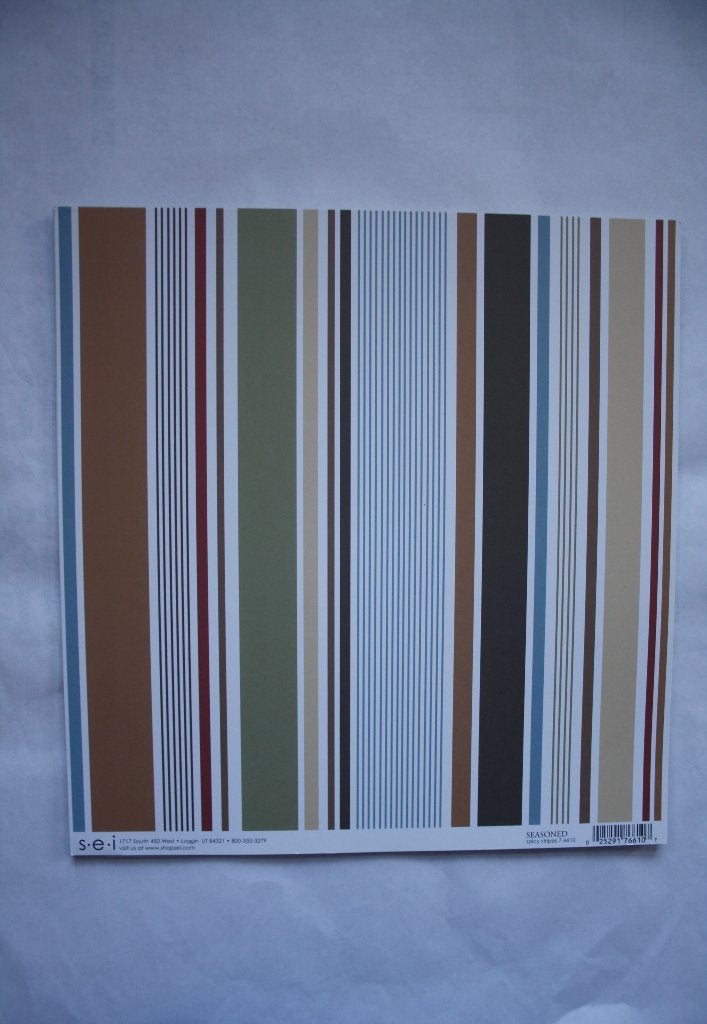 16 vel s.e.i.decoratief papier/spicey stripes 4224, Ophalen of Verzenden, Nieuw, Papier of Karton, Overige merken