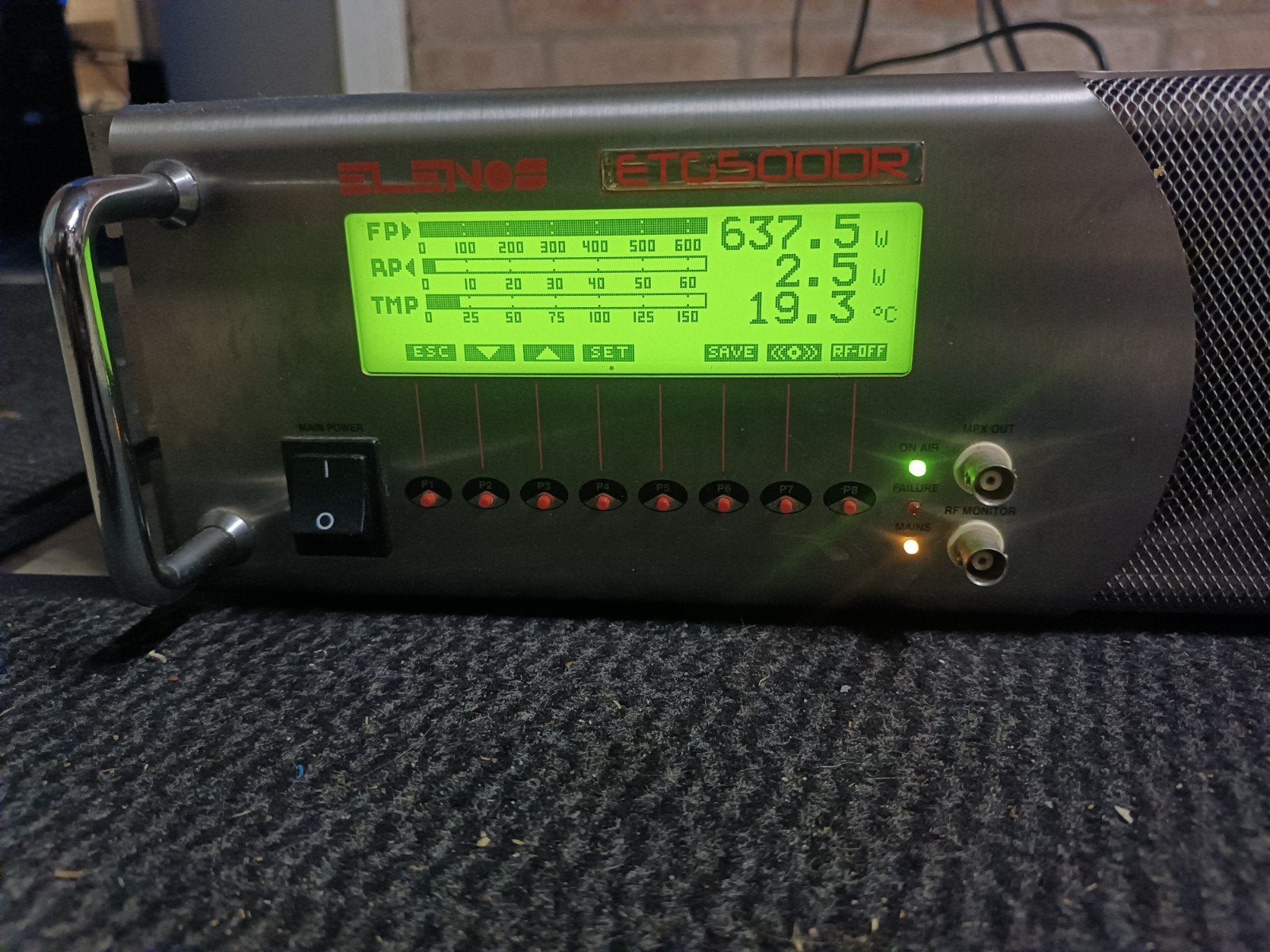Elenos FM zender ETG500DR zeer nette originele staat, Ophalen of Verzenden, Zo goed als nieuw, Zender