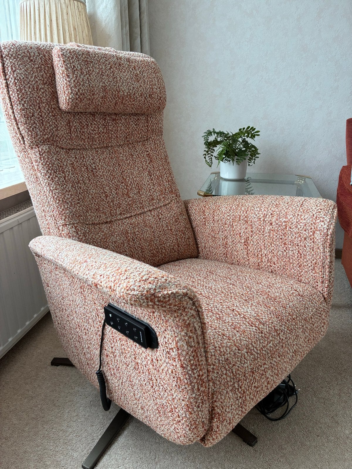 Prominent Relaxfauteuil E-chair 200 met sta-op functie, Ophalen, Zo goed als nieuw, Stof, 75 tot 100 cm