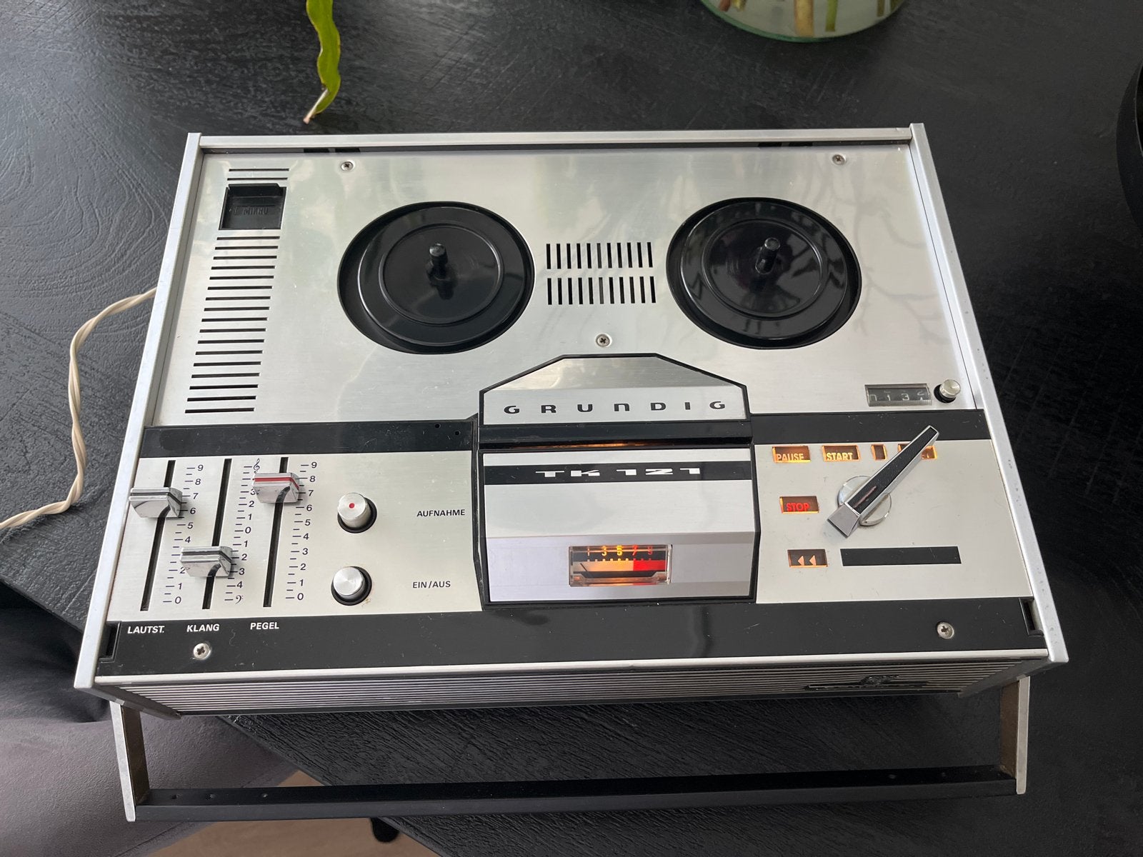 Grundig TK 121 Bandrecorder - Vintage Audio, Ophalen, Bandrecorder, Met stofkap
