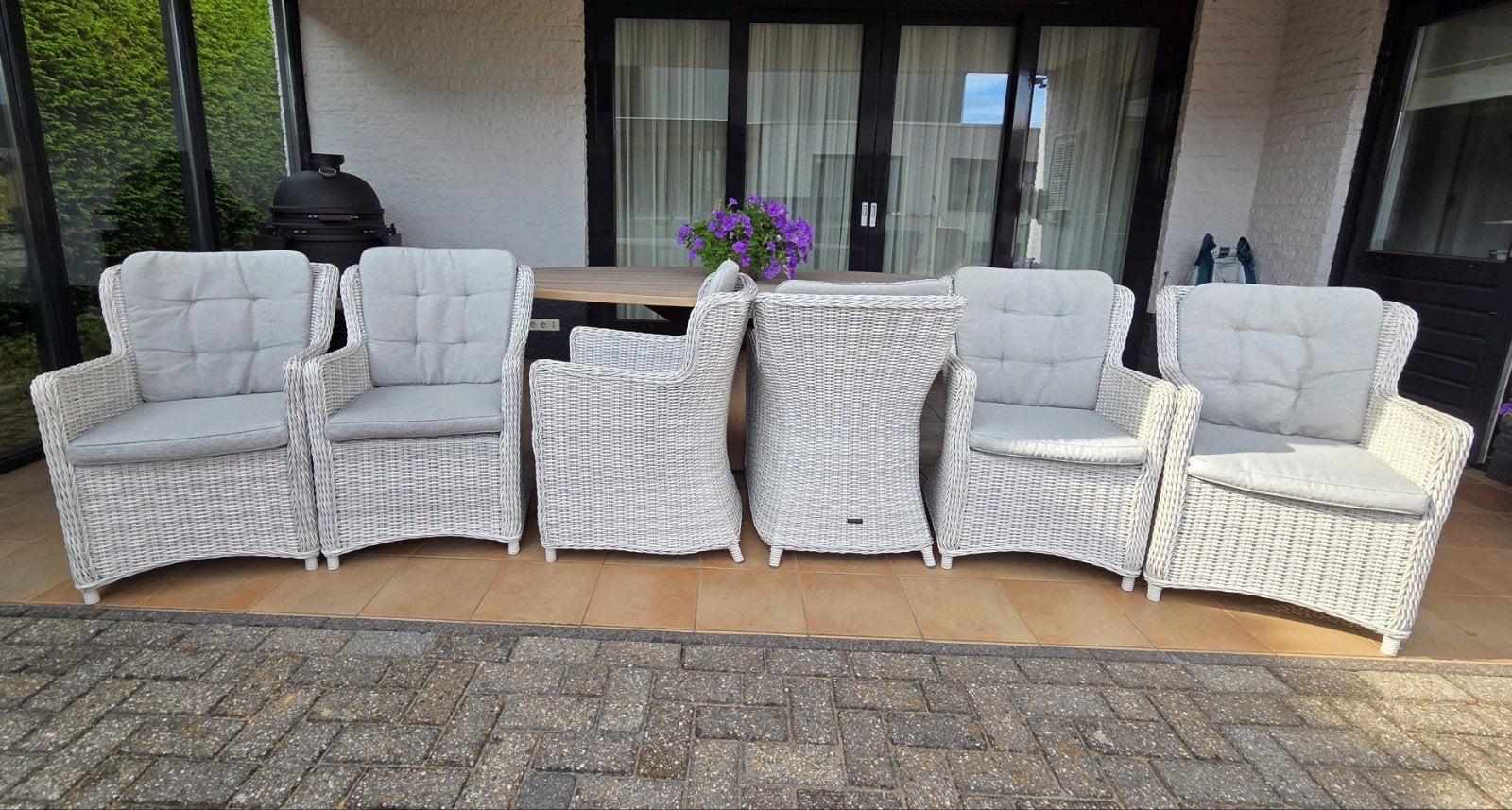 Luxe Tuinstoelen van Kees Smit Tuinmeubelen, Ophalen, Zo goed als nieuw, Wicker