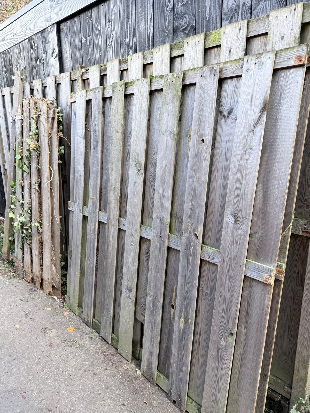 Houten schuttingdelen, Tuin en Terras, Ophalen of Verzenden, 3 tot 6 meter, Hout, 1 tot 2 meter
