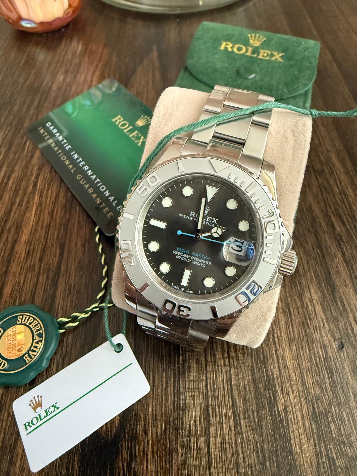 Rolex Yacht-Master rhodium 40, Sieraden, Tassen en Uiterlijk, Horloges | Heren, Ophalen of Verzenden, Nieuw, Staal, Rolex
