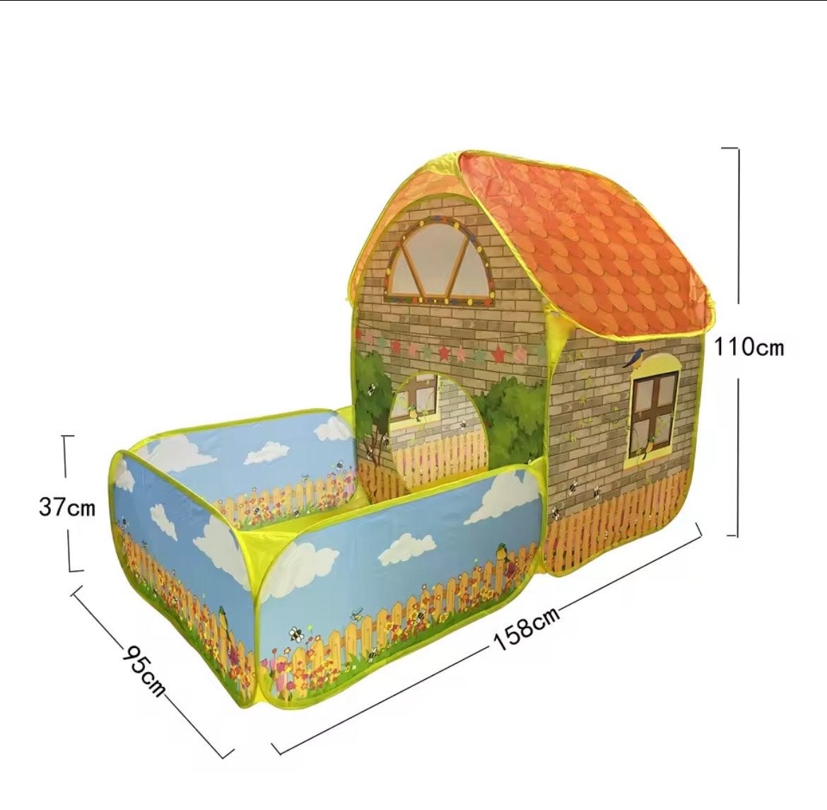 Kinder pop-up speeltent met ballenbak - Zonder stokken, Ophalen of Verzenden, Nieuw