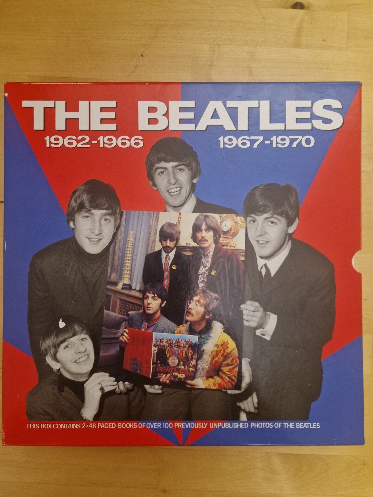 The Beatles 1962-1966 & 1967-1970 CD-verzamelbox, Ophalen of Verzenden, Zo goed als nieuw, Boxset, Inclusief boekje
