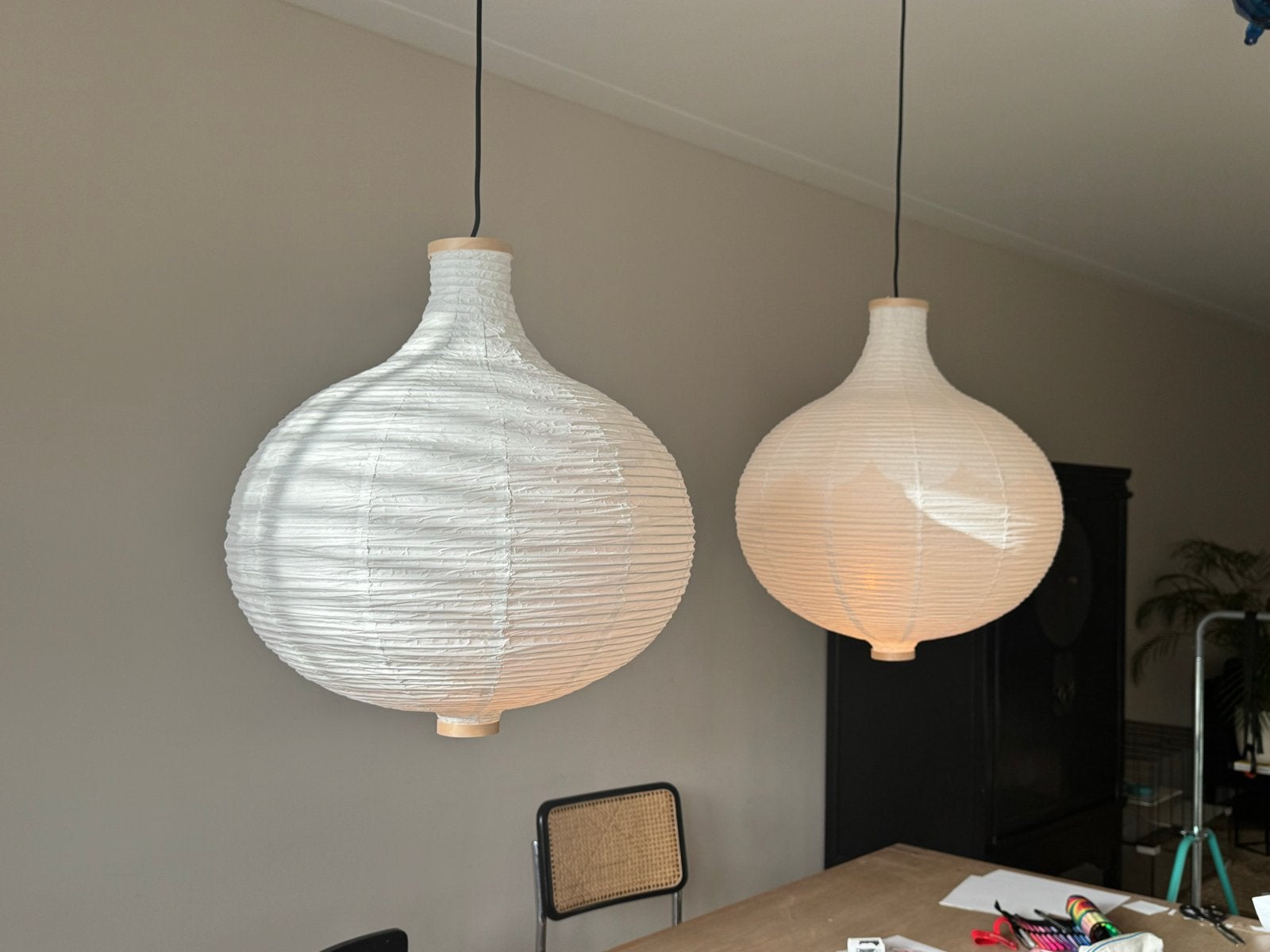 2x IKEA RISBYN Lampenkap - Zo goed als nieuw, Ophalen, Zo goed als nieuw, Textiel