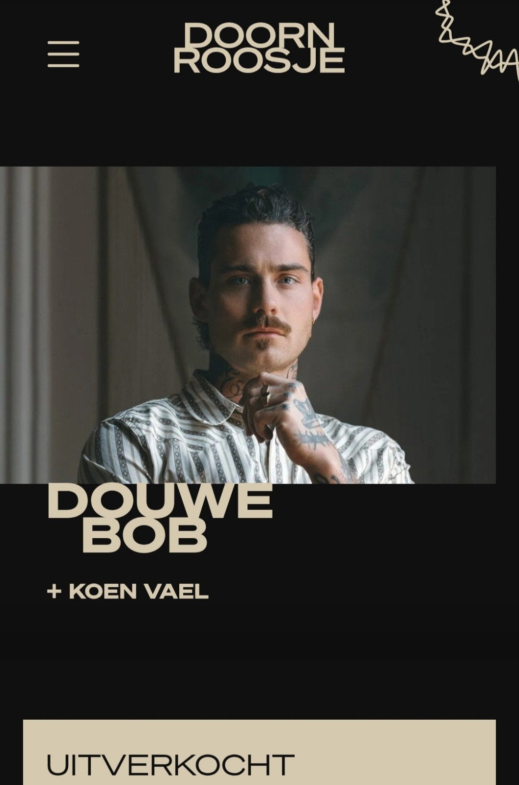 2 kaartjes douwe bob doornroosje 26 september, Twee personen, September
