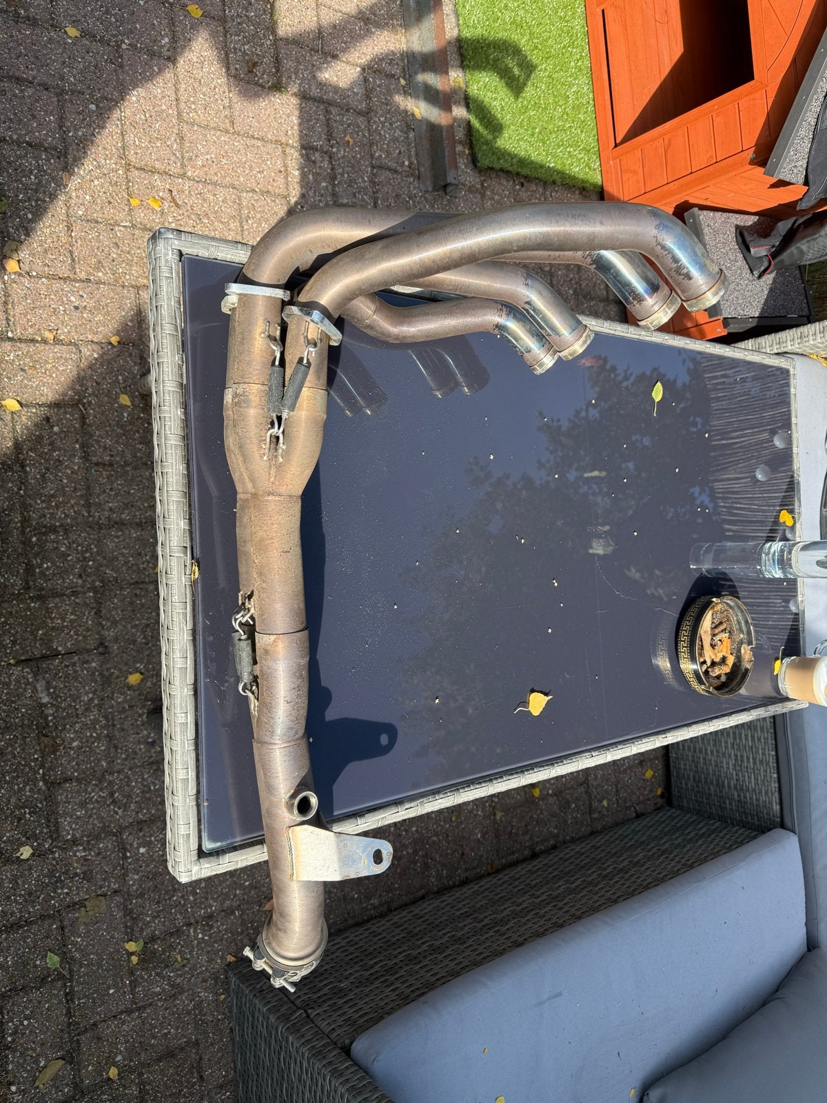 Kawasaki Z900 Decat Uitlaatbocht Black Widow (2 jaar oud), Motoren, Ophalen of Verzenden, Gebruikt
