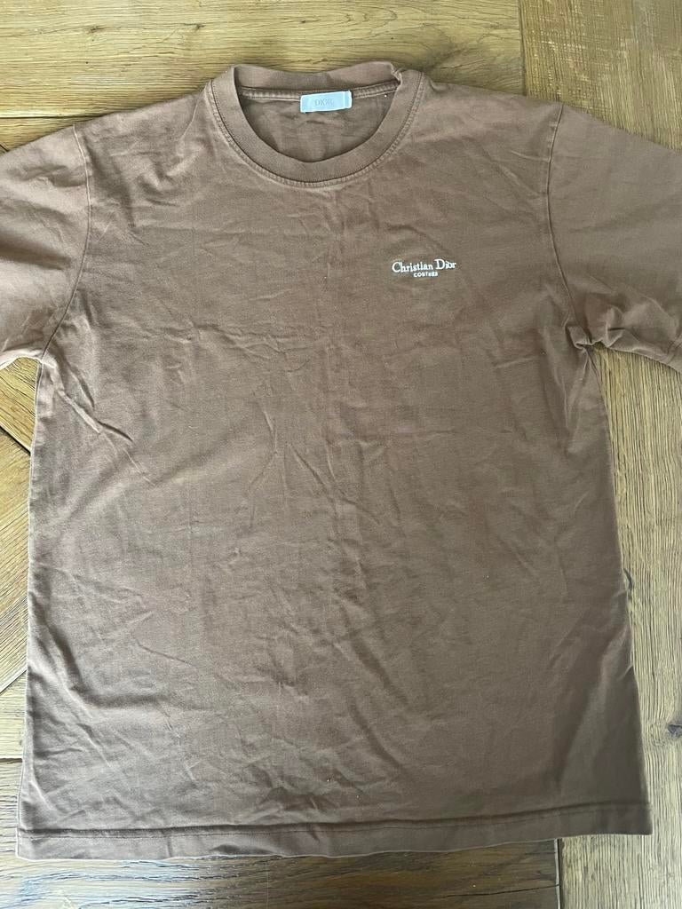 Christian Dior origineel t-shirt maat m, Kleding | Heren, T-shirts, Ophalen of Verzenden, Zo goed als nieuw, Maat 52/54 (L), Bruin