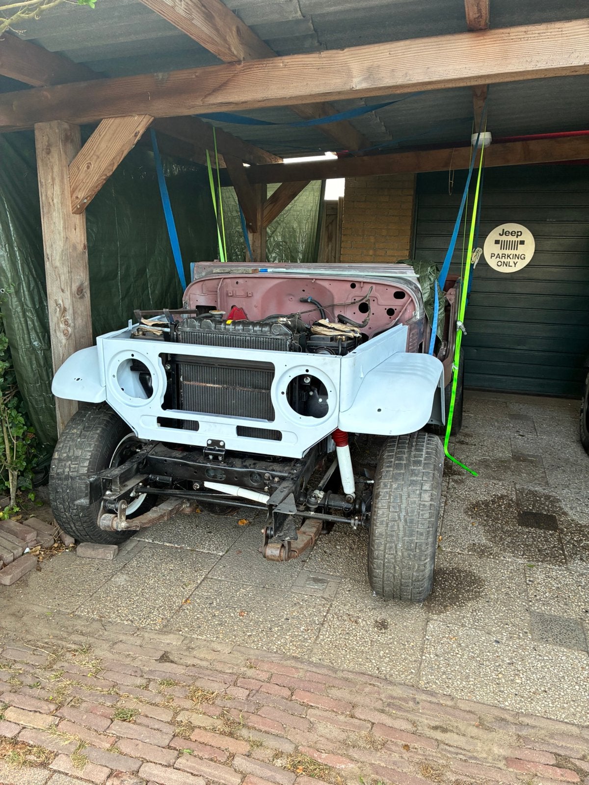 Toyota Landcruiser BJ40 in onderdelen, Auto-onderdelen, Carrosserie en Plaatwerk, Ophalen, Toyota, Motorkap